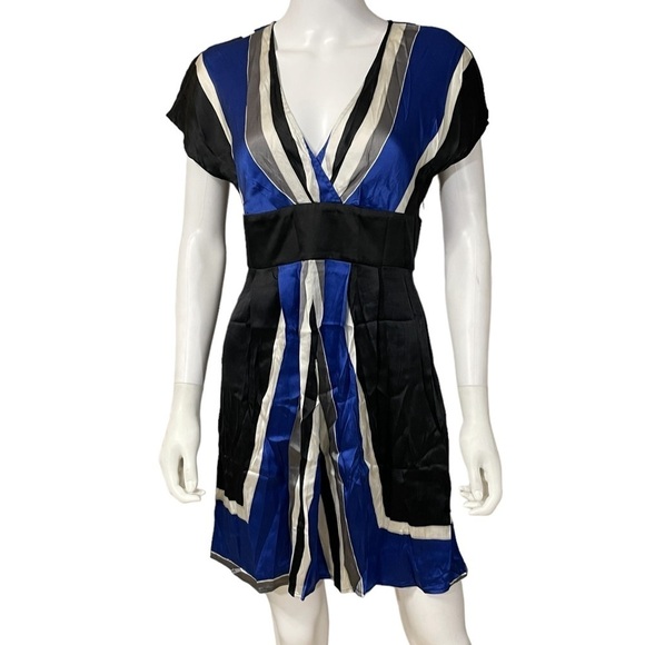 EXPRESS Striped Multicolor Cocktail Dress Size S - Picture 2 of 9